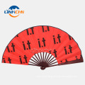 2021 hot sale bamboo souvenir customized men hand folding fan